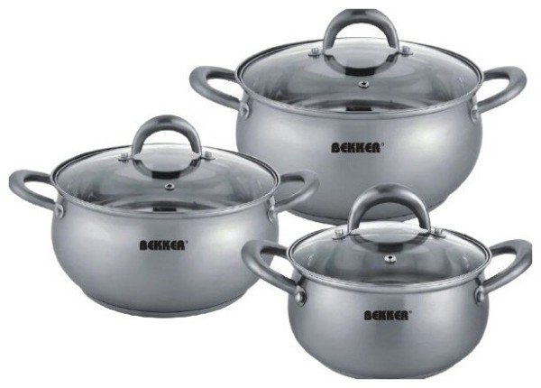BEKKER Набор посуды BK-1633 PREMIUM COMFORT 6 пр.