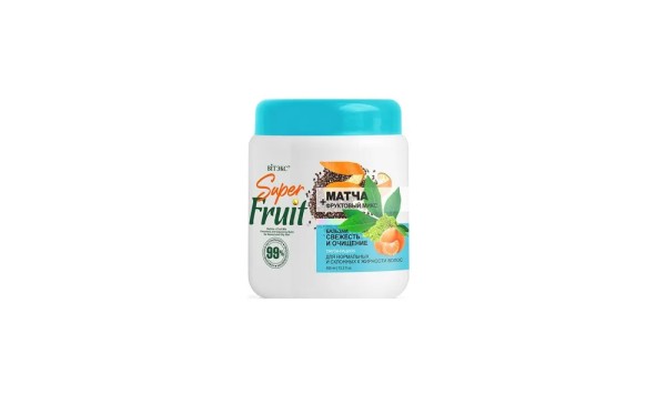 ВИТЭКС Super FRUIT МАТЧА+фруктовый микс БАЛЬЗАМ для волос СВЕЖЕСТЬ и ОЧИЩЕНИЕ для нормальных и склон