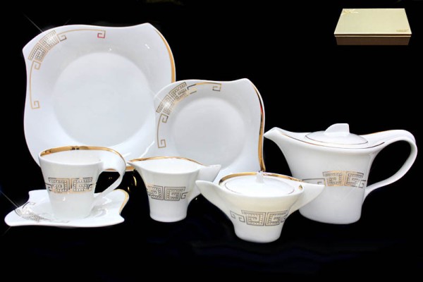 Lenardi Чайный сервиз 24пр. GIVANCHI GOLD, фарфор 108-156 L