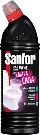 Санфор WС гель Speсial black жид. д/чист.и дезинф.750гр. *5*15