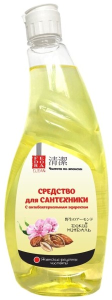 FEDORA Средство для сантехники с антибакт. эффектом "Дикий миндаль" 0,75 л.
