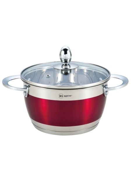 Rainstahl Кастрюля RS\CS 1818-18 /Red/ 2пр. /2,5л, /капсульное дно 1818-18RS\CSRed