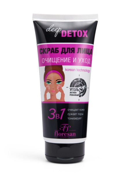 Флоресан Deep Detox Скраб для лица, 150мл. арт.Ф-19