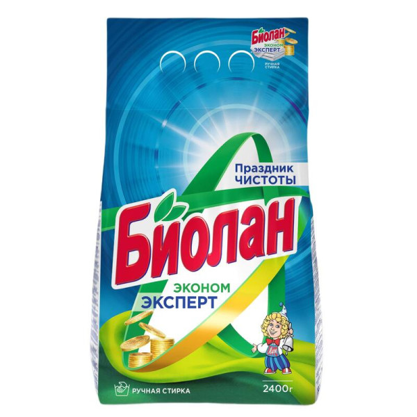 Биолан Стиральный порошок авт. 2400 г. Эконом Эксперт БХ4028328