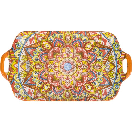 Nouvelle Поднос с ручками "Arabesque" (оранжевый) 30х16,5х3см 0860091
