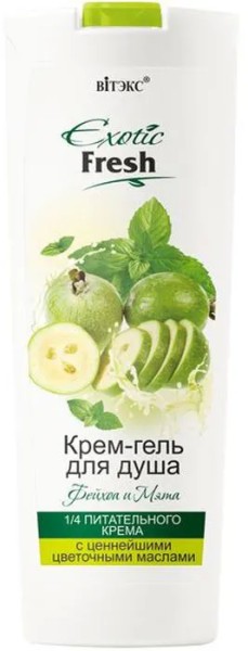 ВИТЭКС EXOTIC FRESH Крем-гель д/душа ФЕЙХОА И МЯТА 500мл/20шт NEW, код  01 55