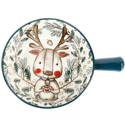 Nouvelle Емкость для запекания "Kawaii Forest.Deer" 22*16*5,5см. v=650мл. (фарфор) 860436