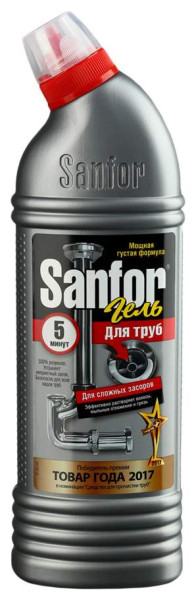 Sanfor Средство для прочистки канализационных труб "5 минут" 1000 г 04805 V