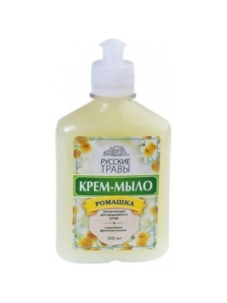 РУССКИЕ ТРАВЫ Жидкое Крем-Мыло 300г пуш-пул Ромашка,  Русские Травы /12   арт.К-05-3
