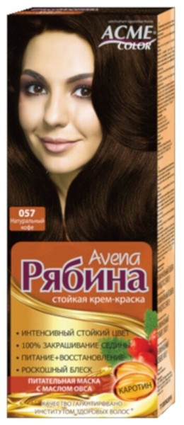 Краска для волос "Рябина",тон 057 Натуральный кофе