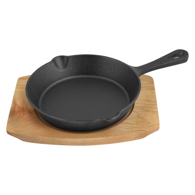 MY REAL IRON COOK, Сковорода порц чугун лит/руч 18,5см на подставке, MC2204W