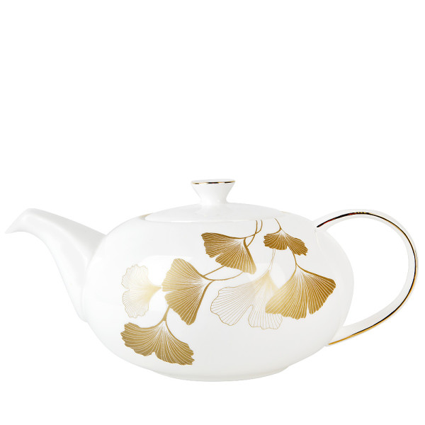 Nouvelle Чайник "Ginkgo" костяной фарфор v=1150мл 1170119