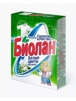 БИОЛАН стир. порошок АВТОМАТ Белые Цветы 350 г *24* /144/1152/