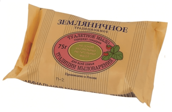 Эфко Туалетное мыло твердое традиц. Земляничное 190г. в/об БХ07543ЭБХ