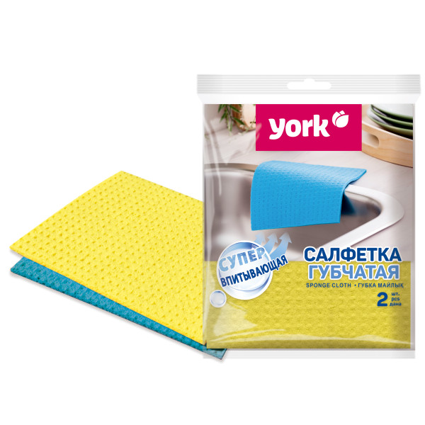 Салфетка губчатая 2шт. (18х20 см) 024170Y