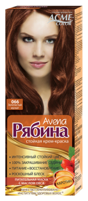 Краска для волос "Рябина",тон 066 Золотистый мускат