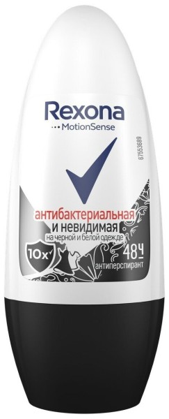 Рексона ЖЕН.Антибакт. Невидимый на Ч/Б део-ролик 50 мл *6*24*