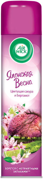 АИРВИК Освежитель Японская Весна 290мл *12