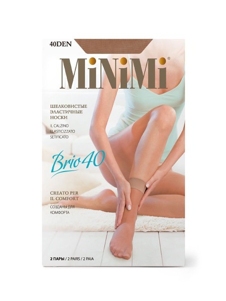 МИНИМИ Носки Брио 40 Caramello (2 пары)