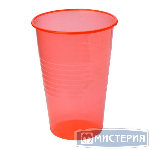 Стакан д/хол./гор., 0.2л., красн., ПП 12 шт/уп "МИСТЕРИЯ"