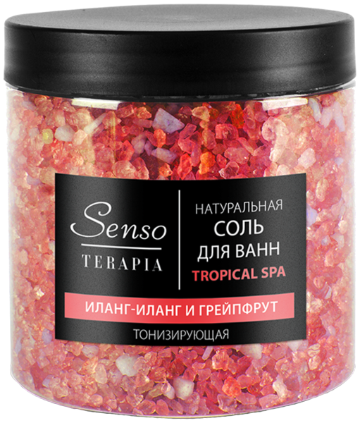 Senso Terapia Соль д/ванн TropicalSpa Тонизирующая 560 гр. *6*