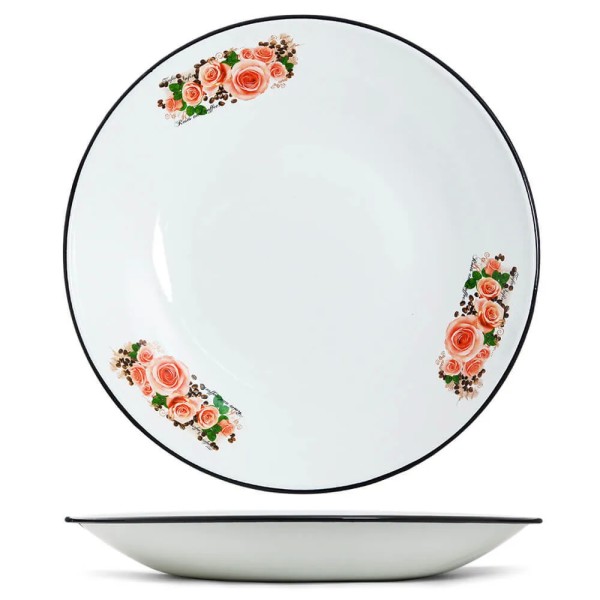 Эстет Блюдо "Розы и кофе" 3,0л ЭТ-75093
