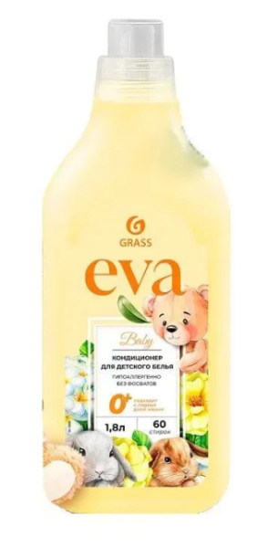 Кондиционер для белья EVA Baby КОНЦЕНТРАТ (д/детского белья) 1,8л.