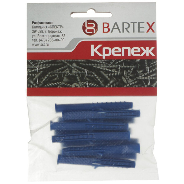 Bartex Дюбель Chappai 6х60 распорный 10шт пакет D-228229