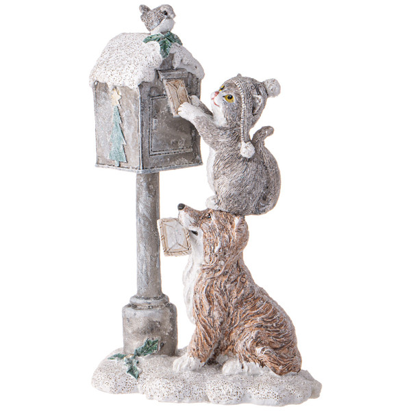 СТАТУЭТКА "СОБАКА И КОШКА" 10,5Х6Х16,5 СМ 162-1267