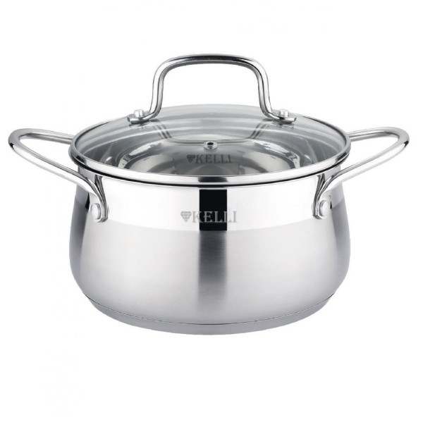 Кастрюля из нержавеющей стали KL-4732-24 6,1л (1х6)
