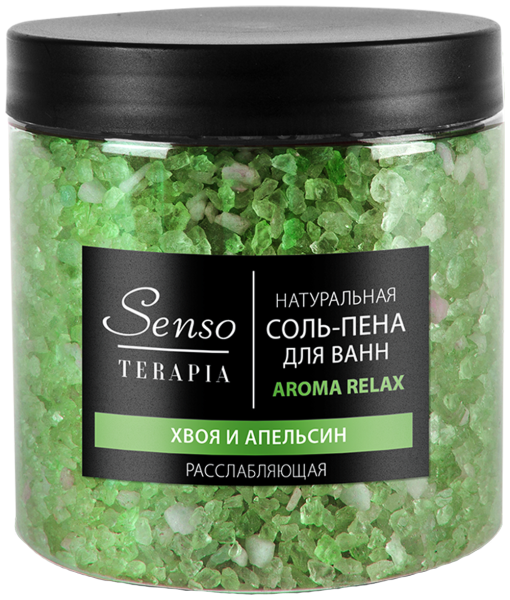 Senso Terapia Соль-пена д/ванн Aroma Relax Расслабляющая 560 гр *6*