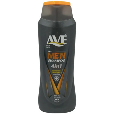 AVE шампунь-гель муж. 400мл. 4в1 *1/12