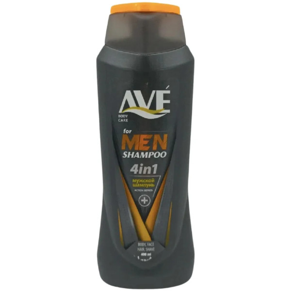 AVE шампунь-гель муж. 400мл. 4в1 *1/12