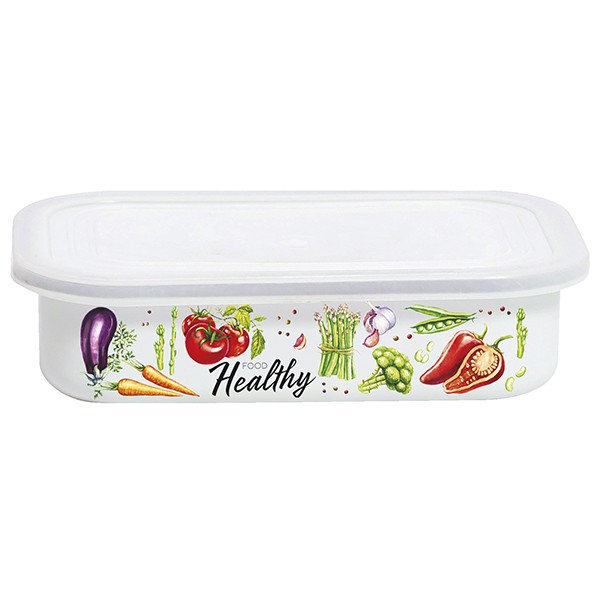 Appetite Лоток эмал Veggies 0,8л прям пласт/кр 2506/4-Veggies