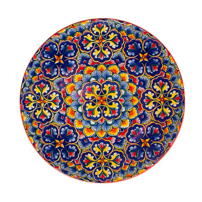 Тарелка "Arabesque" (красная) d=21,5см,h=2см 0860216