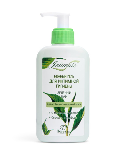 Флоресан Intimate Нежный ГЕЛЬ для интимной гигиены ЗЕЛЁНЫЙ ЧАЙ 120мл. арт.Ф-302а