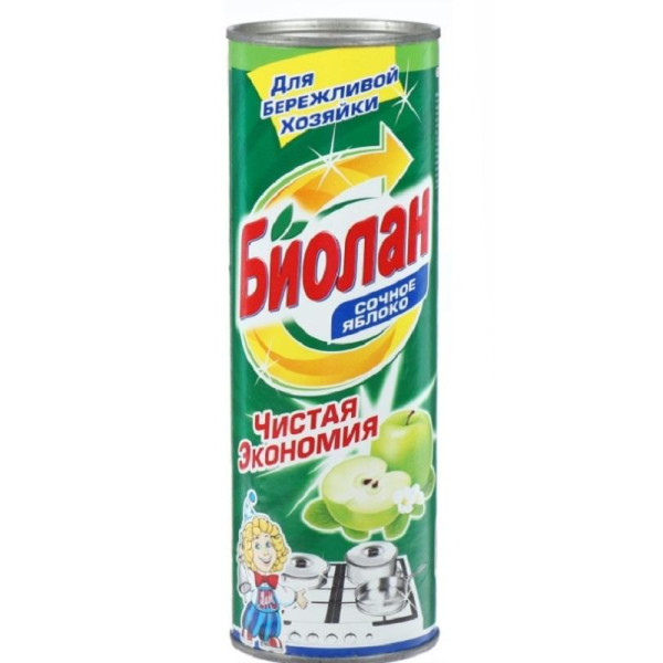 БИОЛАН чистящее ср-во Сочное Яблоко 400 гр *24