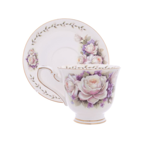 Royal Classics Набор чайных пар Royal Classics Flower 225 мл (6 шт) PZS1205-4 (#90213) 60384ГЛ