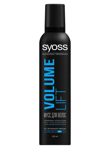 SYOSS Мусс для укладки Объем Volume Lift ('экстр. сильн. фиксация) 250мл БХ8643