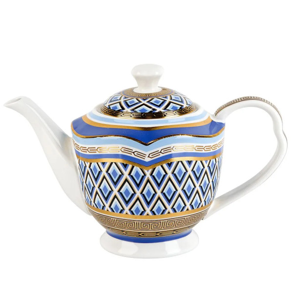Чайник "Golden Blue" v=600мл (фарфор) 0200183