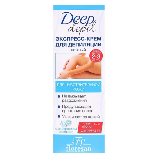 Флоресан Deep Depil НЕЖНЫЙ крем-экспресс для депиляции, 100мл, арт.Ф-123n