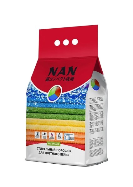 NAN Стиральный порошок д/цветного белья 2400гр БХ4026539