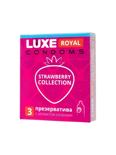 LUXE ROYAL Презервативы Strawberry Collection 3шт БХ08837ФЛ
