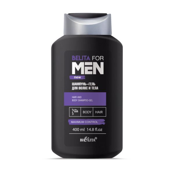 BELITA FOR MEN Шампунь-Гель для волос и тела, 400 мл
