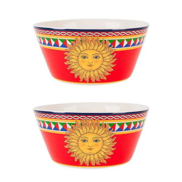 Nouvelle Набор салатников 2 шт "Sicilia Sole" d=14см (фарфор) 52003