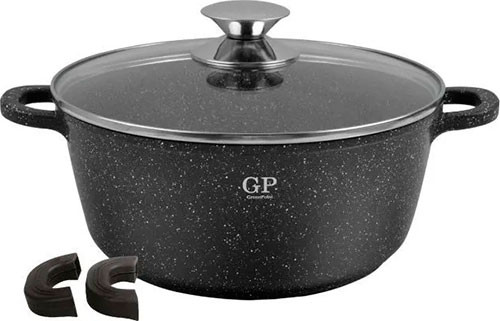 Green Point Кастрюля алюм. с крышкой 24 см, 3,9л 2874-GP