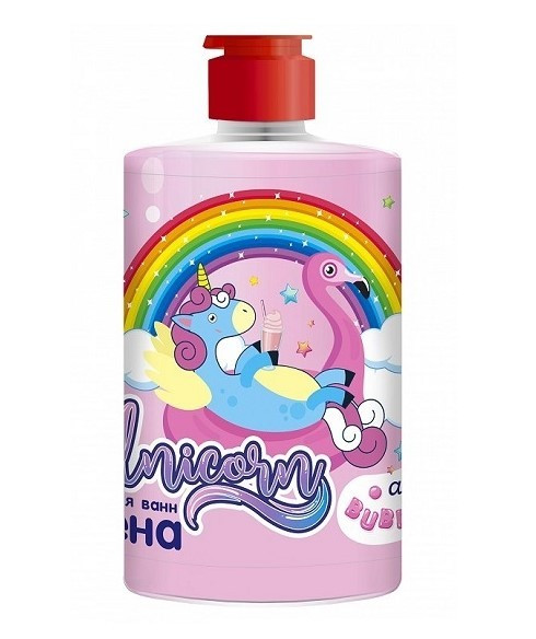 GreenField Unicorn пена для ванн Bubble gum 460 мл. БХ46398Г