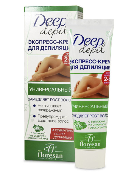 Флоресан Deep Depil УНИВЕРСАЛЬНЫЙ крем-экспресс для депиляции, 100мл, арт.Ф-122n