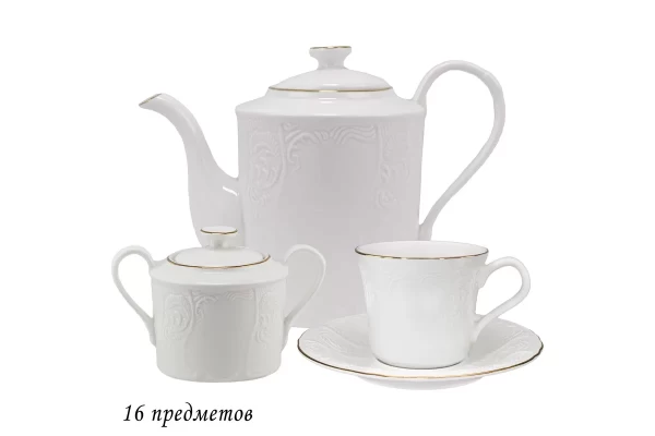 226-136 Чайный сервиз 16пр. MARIA GOLD в под.уп.(х2)Фарфор
