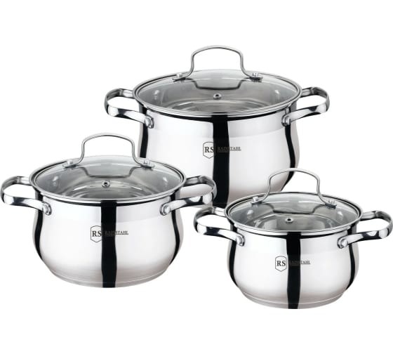 Rainstahl Набор посуды  RS/CW 1453-06  6 пр./ 2,1 л, 2,9л.,3,9л. RS/CW 1453-06